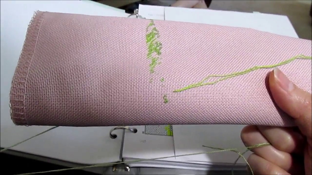 Demo - Half Stitch Column Parking on Full Coverage Designs - Stitch With Me Style