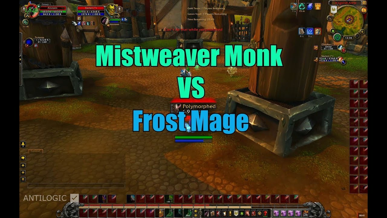 Mistweaver Monk VS Frost Mage Legion 7.3.5