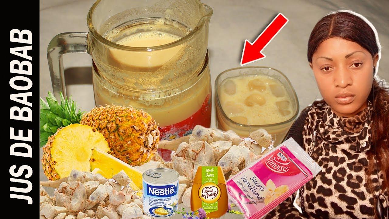 Comment faire le jus de baobab à l'ananas et au lait (Jus de Bouye)