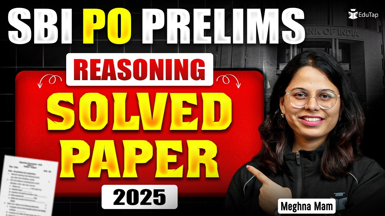 SBI PO Prelims 2025 Reasoning Memory Based Paper | All 30 Questions with Solutions