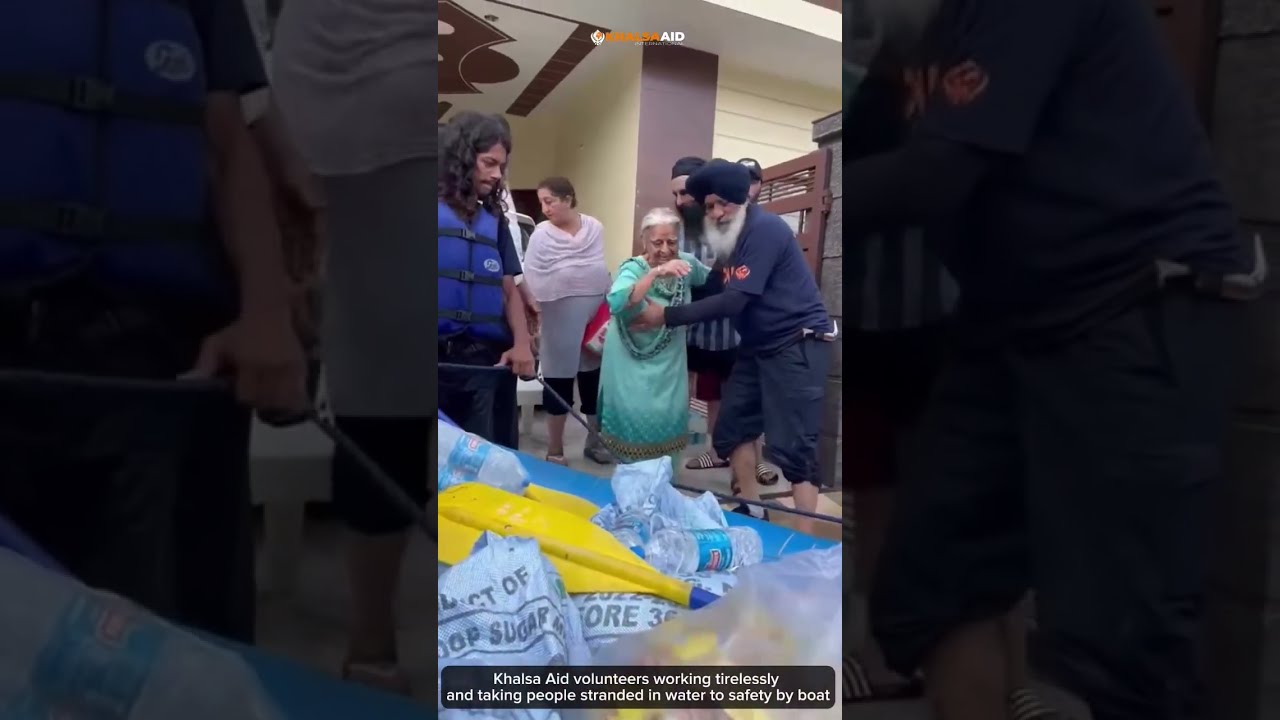 PANJAB FLOODS:Our Khalsa Aid India team & volunteers have been in the forefront of rescue & relief