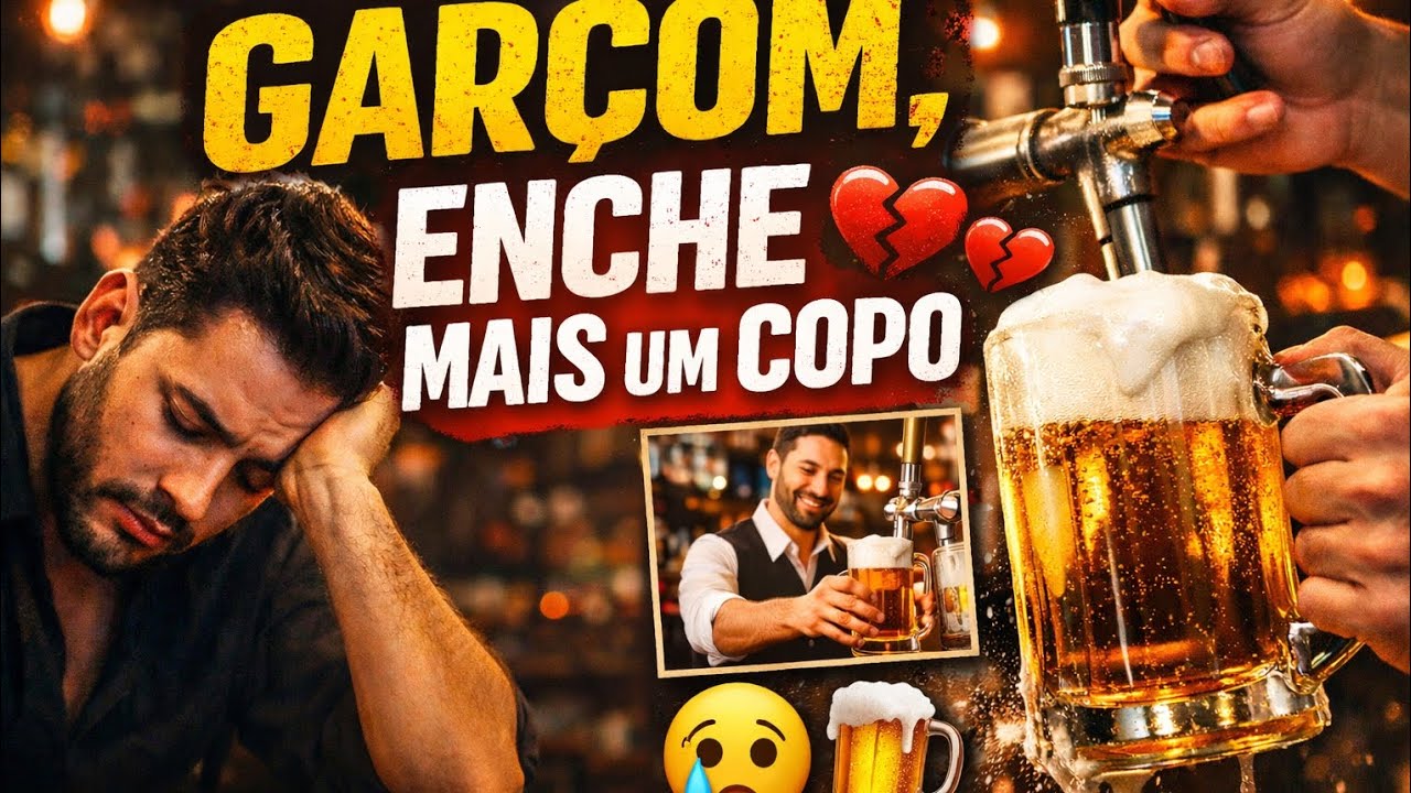 GARÇOM, ENCHE MAIS UM COPO 🍺💔 | A Nova Sofrência Sertaneja Que Vai Mexer Com Seu Coração