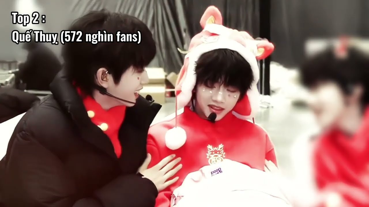 BXH top 12 lượng fan cp (theo lượng fan siêu thoại weibo) của TF gia tộc F4 