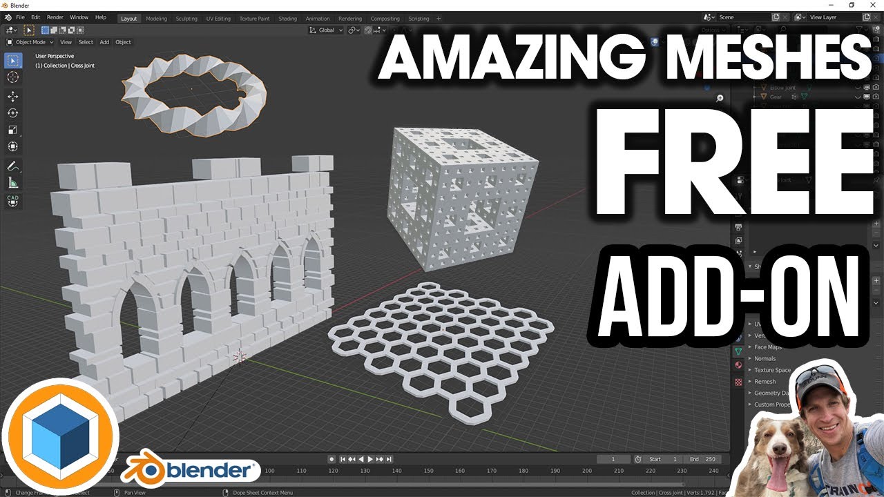 AMAZING MESHES in Blender with the FREE Extra Objects Add-On! ALL TOOLS EXPLAINED!