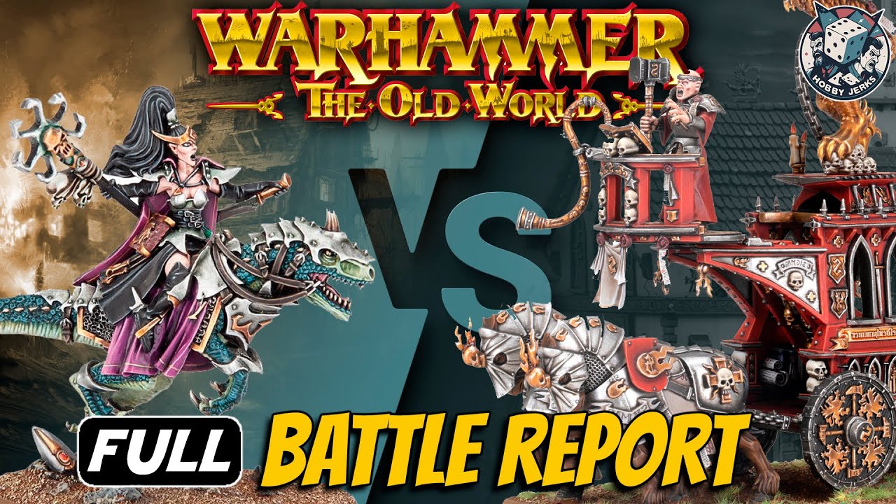 🗡️ Dark Elves vs Empire of Man | Old World Full Battle Report ⚔️