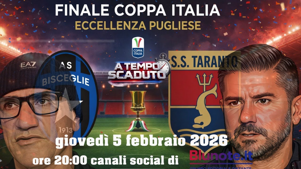 05-02-2026 - A TEMPO SCADUTO - BISCEGLIE - TARANTO - FINALE COPPA ITALIA ECCELLENZA PUGLIESE