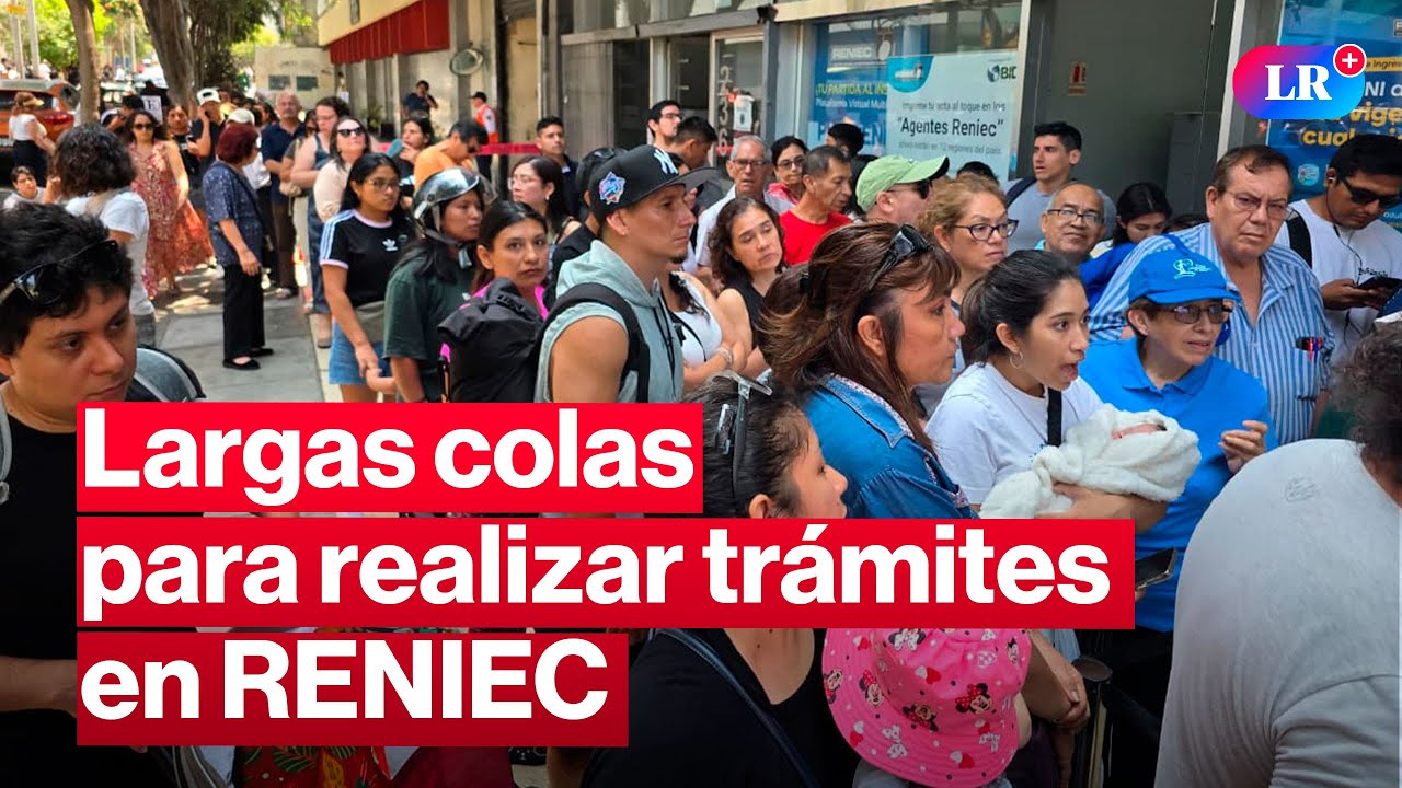 🔴RENIEC: CAOS Y DESORDEN para realizar trámites en MIRAFLORES | #EnVivoLR