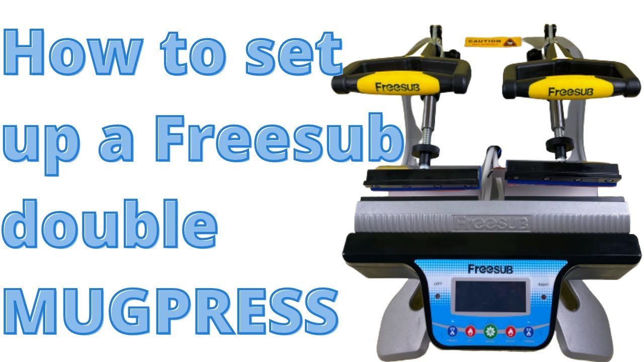 How To Set, Temperature, Time & Other For Sublimation Mug Printing | Free Sub Dual Mug Heat Press