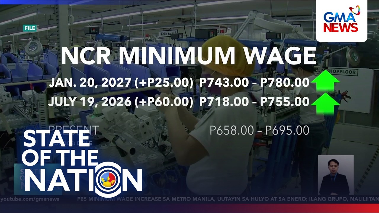 NCR P85 wage hike to come in 2 tranches, slammed as pittance | SONA