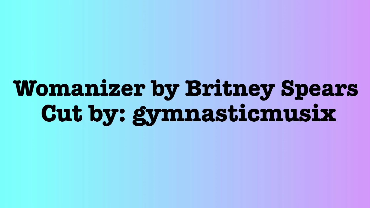 Womanizer by Britney Spears Gymnastics Floor Music