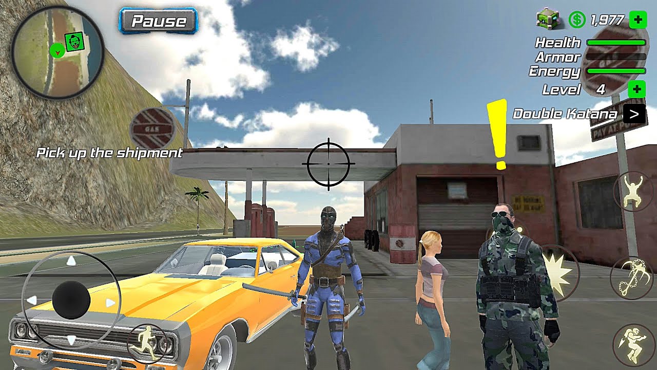 Green Rope Hero: Vegas City #16 Go to gas station | New Husky Mission