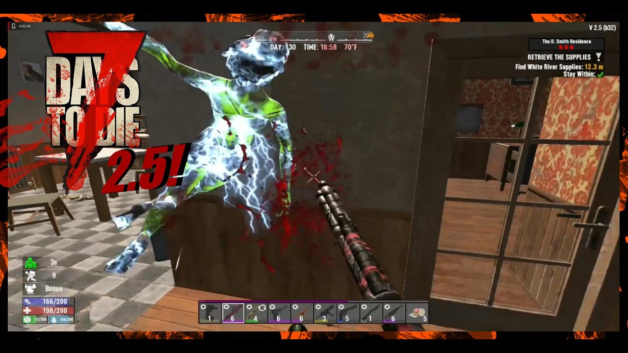 Ghost in the shell of the D. Smith residence! 7 Days To Die 2.5.
