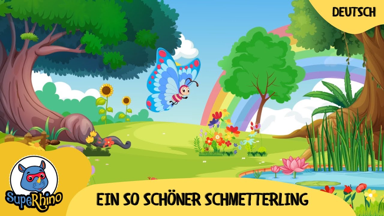 Ein So Schöner Schmetterling | Kinderlieder | SupeRhino