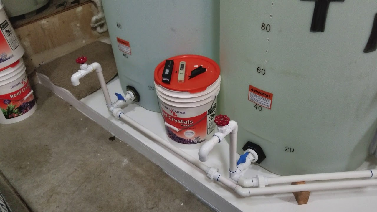Detailed breakdown of water storage/saltwater mixing station