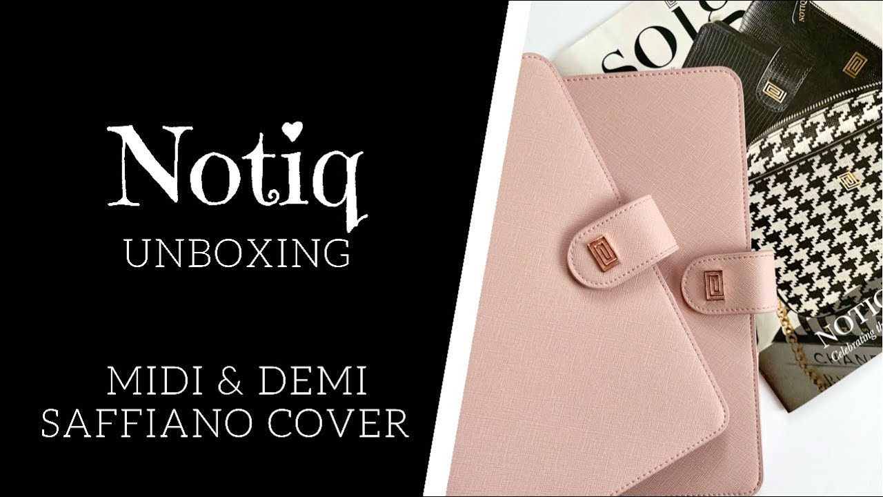 UNBOXING Notiq Rosebud Saffiano Cover | Notiq Saffiano | Notiq Midi | Notiq Demi for Half Letter