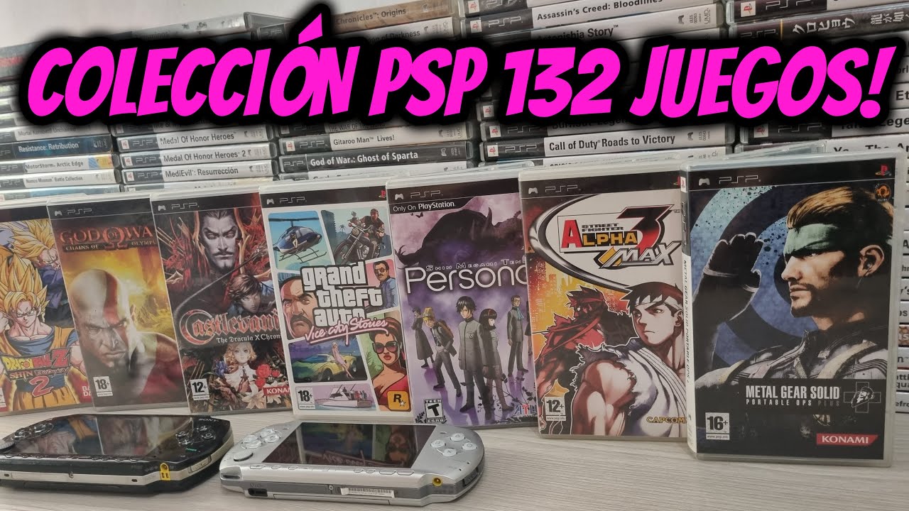 COLECCIÓN PSP, 132 JUEGOS, AGOSTO 2024