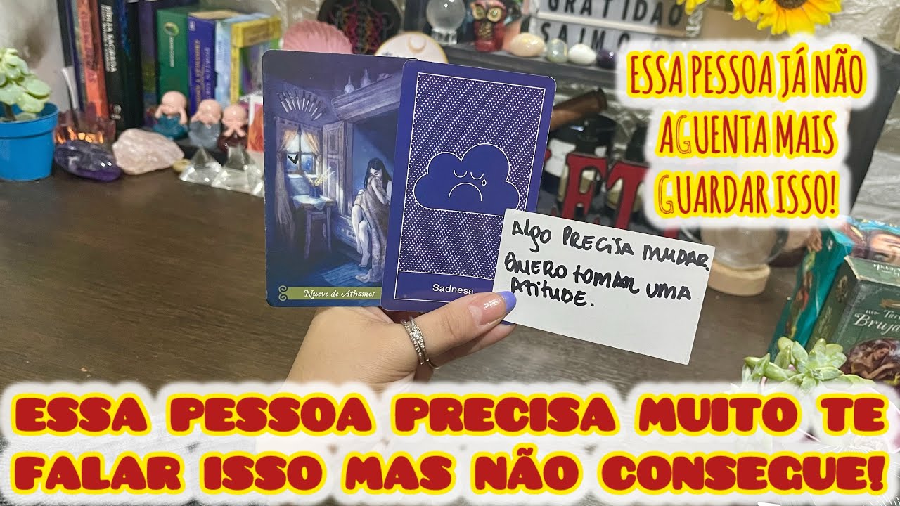🥺ESSA PESSOA PRECISA MUITO TE FALAR ISSO MAS NÃO CONSEGUE! #tarot #amor #tarotgratis #tarotonline 