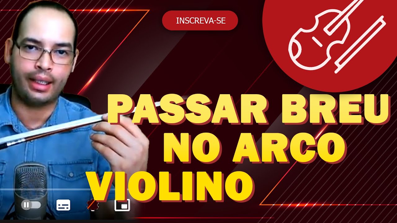 Passar breu no arco do violino, primeira vez ou depois de lavar crina, breu novo | #dicasviolino