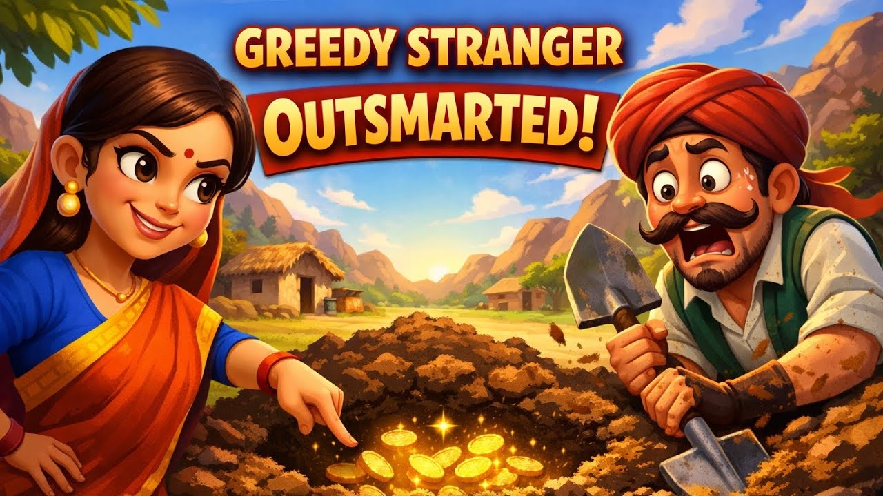 The Clever Meera and the Greedy Stranger|🤥Moral Story About Wisdom #MoralStory#KidsStories#StoryTime