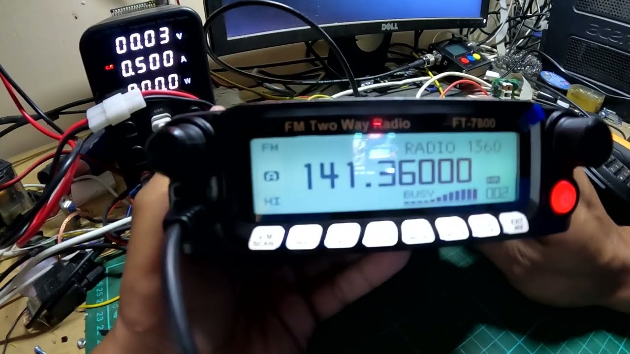 Review Weircom FT7800 dual band 50 Watt. 