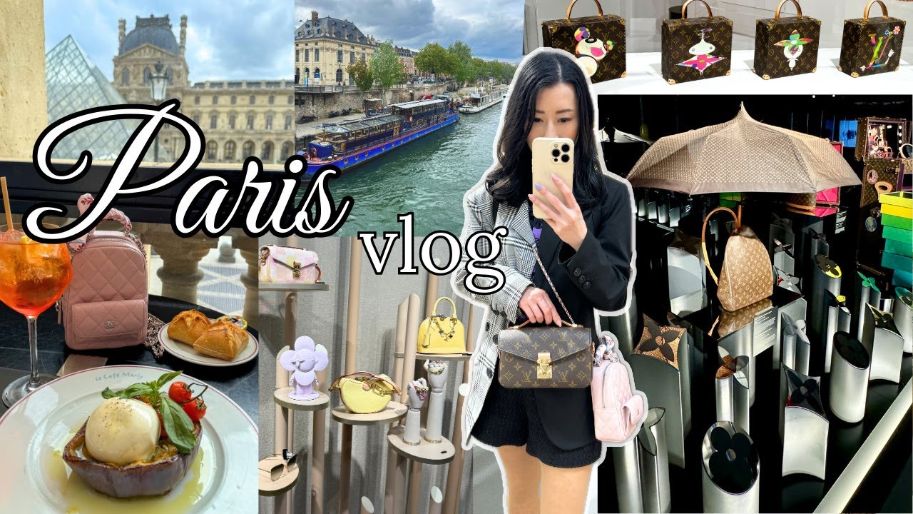 🇫🇷 Afternoon in Paris: Louvre, Instagrammable Cafes, LV Dream, Paris Luxury Shopping 🎨👜