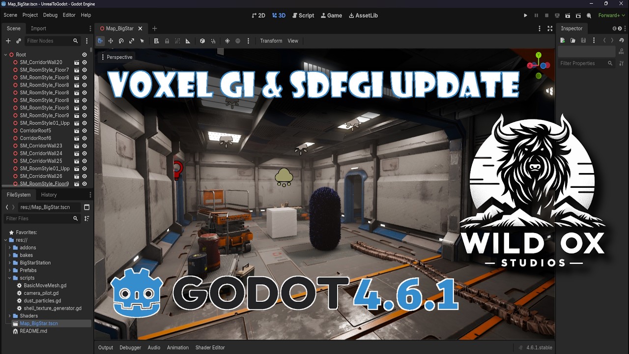 Godot 4.6.1 - VoxelGI и SDFGI - Обновление глобального освещения