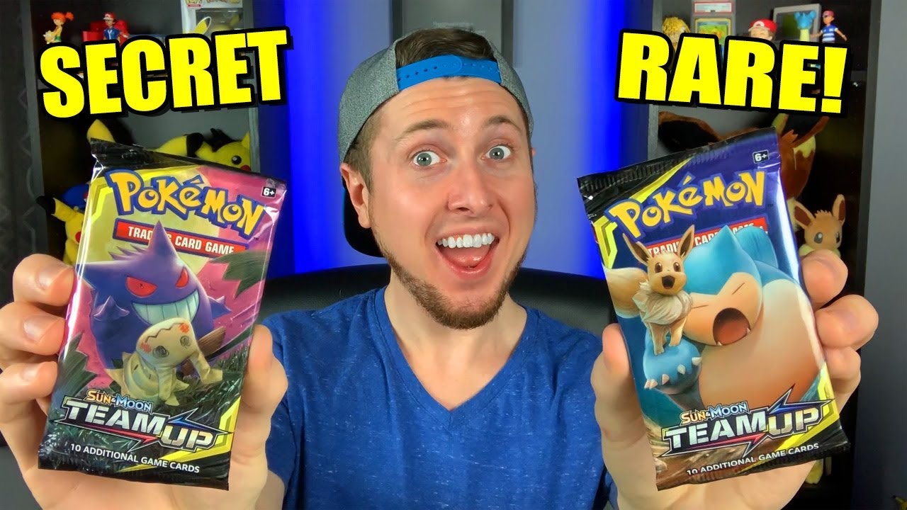 SECRET RARE OPENING in the NEW POKEMON CARDS SET TEAM UP! (prerelease)