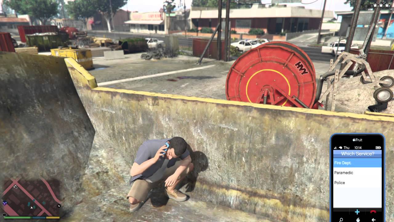 Grand Theft Auto V epic police shootout