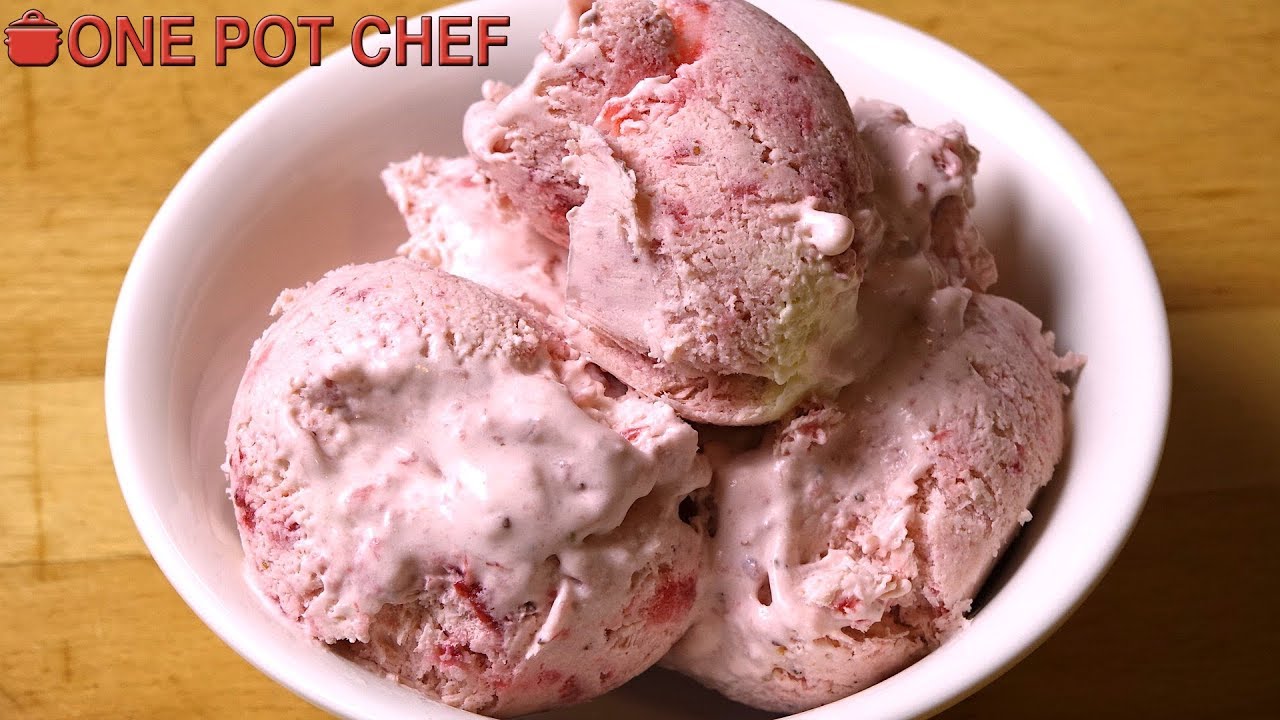 Супер простое клубничное мороженое | One Pot Chef