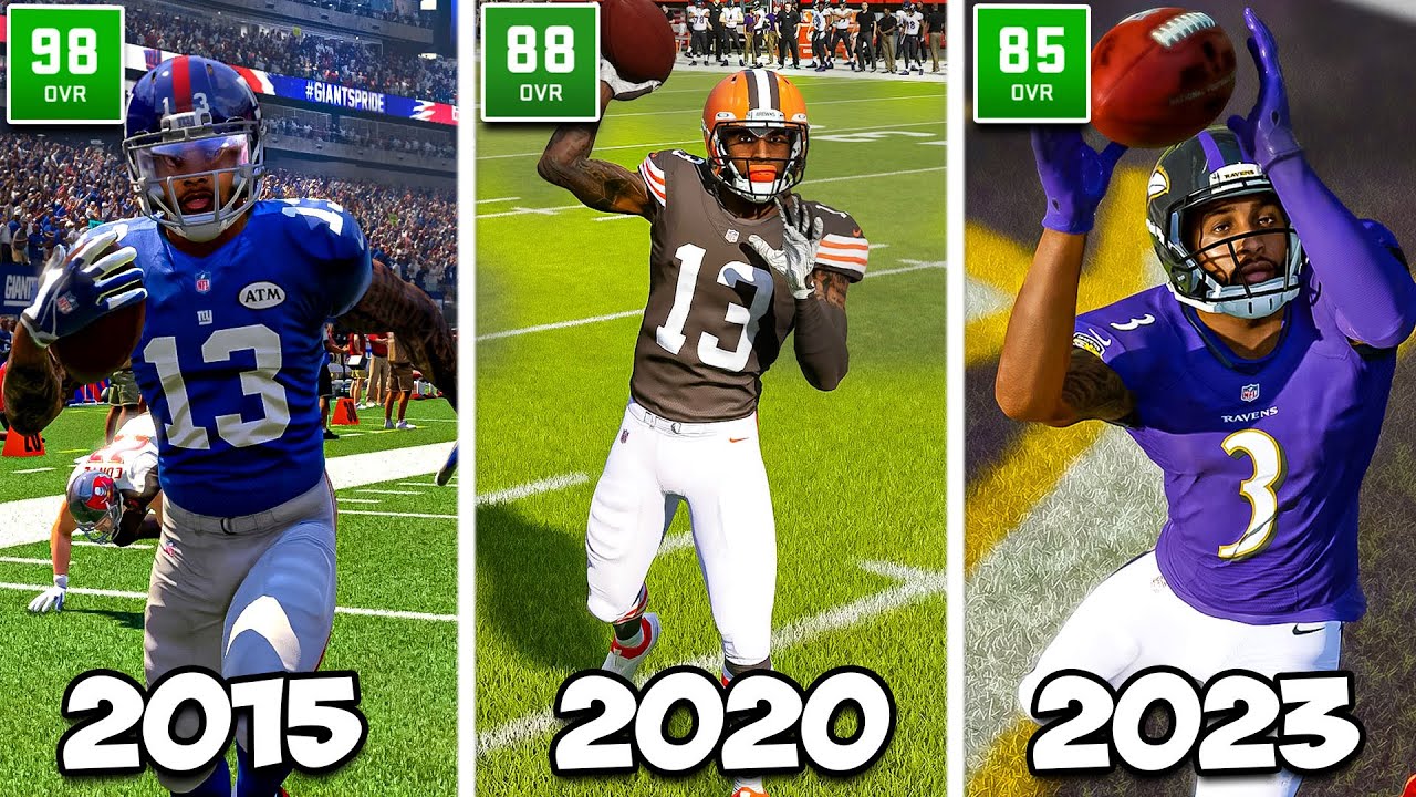 Scoring A Touchdown with Odell Beckham in EVERY Madden