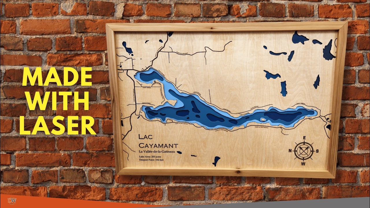 Lake Art | Made with Laser and 4 Layers