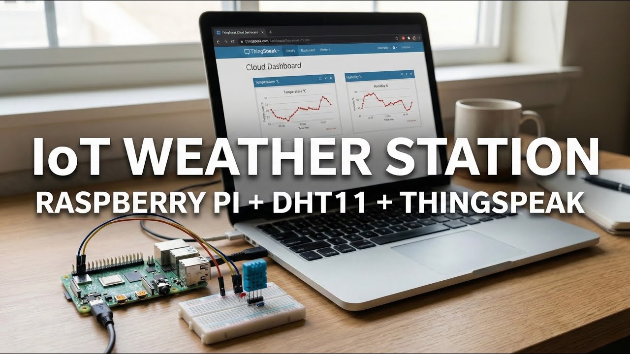 Visualize Real-Time Sensor Data in the Cloud (Raspberry Pi & ThingSpeak)