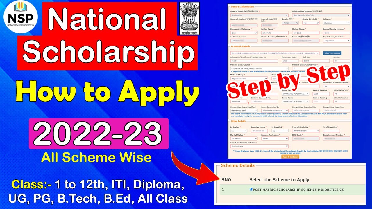 National Scholarship 2022-23 Apply Full Process Step by Step | NSP 2022-23 Apply🔥ICT Academy
