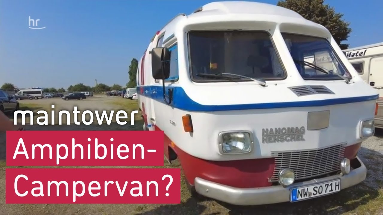 Camping-Fan mit Oldtimer-Wohnmobil | maintower