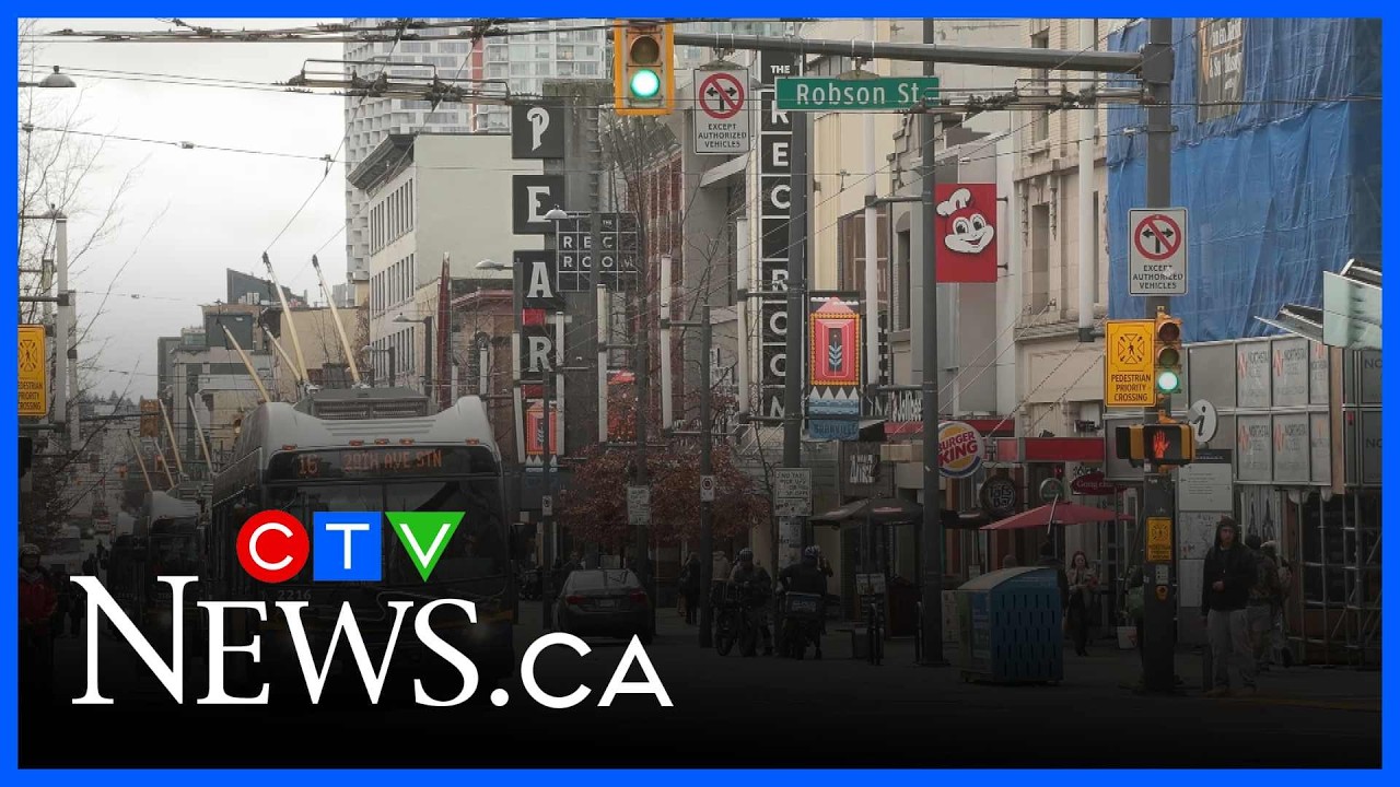 Pedestrian zone on Granville during World Cup