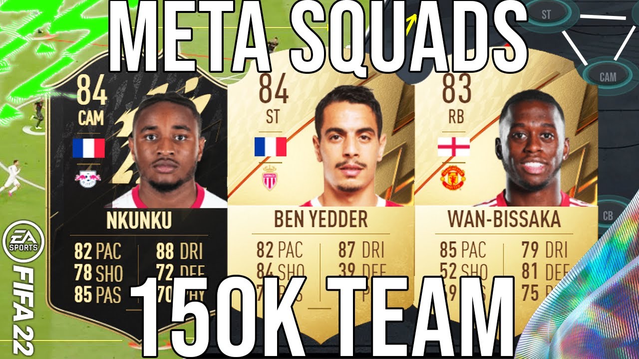 BEST META 150K STARTER TEAM (5* WEAK FOOT STRIKER) SQUAD BUILDER TO GET MORE WINS! - FIFA 22