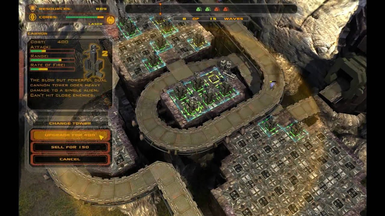 Defense Grid - Shell-shocked Achievement (With Gold Medal)