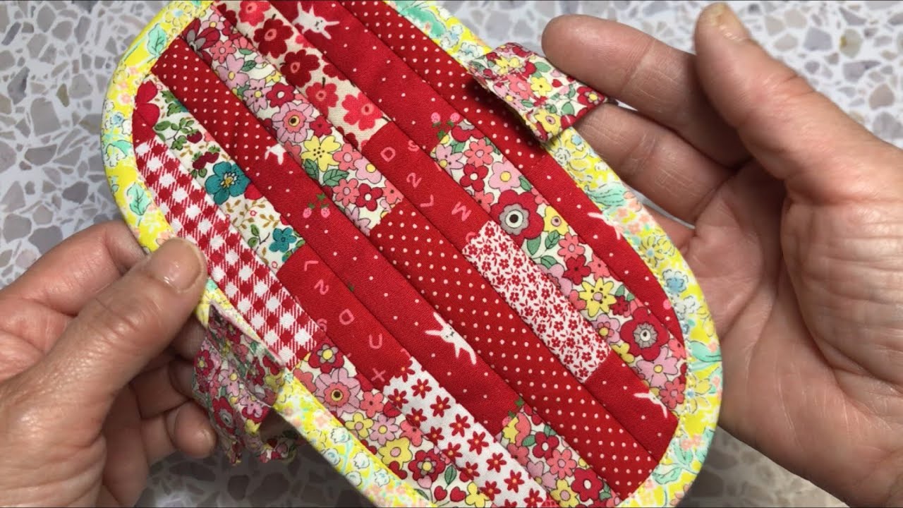 変わったマチの作り方❣️プックリフォルムのミニラウンドポーチ🍬How to make a strange gusset ❣️ Mini round pouch 🍬