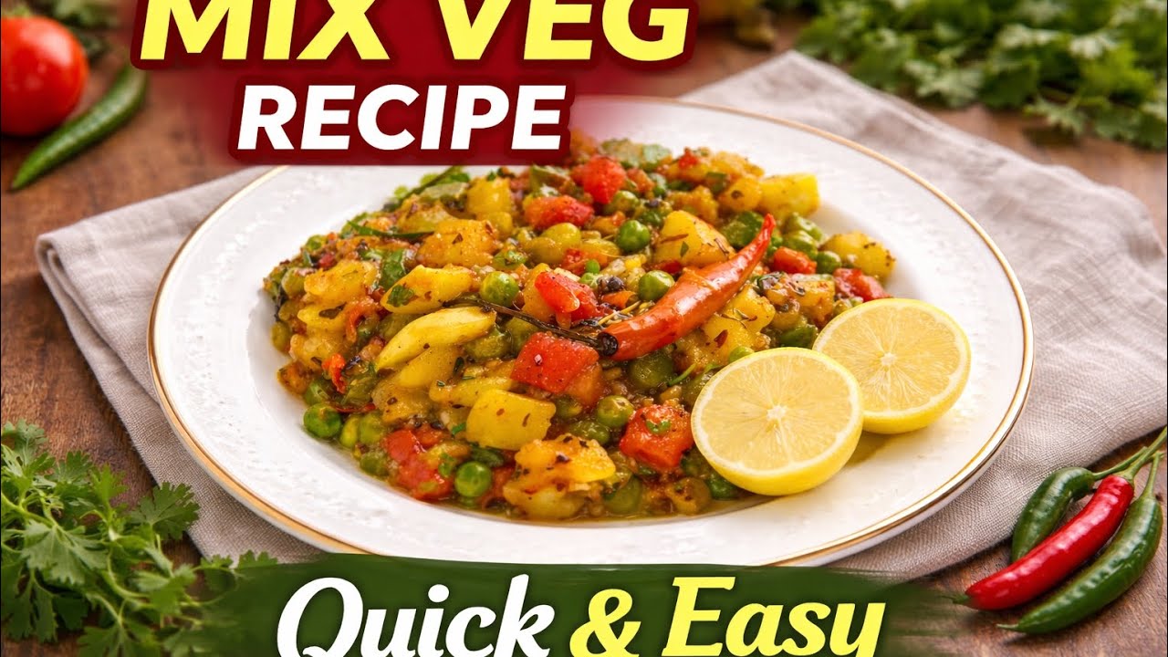 Mix sabzi ki intehai mazedar recipe|Quick and easy 