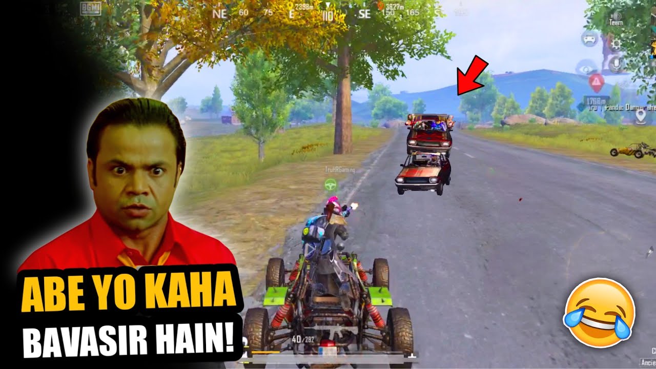 CAR FUNNY GLITCH IN BGMI PUBG FUNNY MOMENTS WITH HR SAMSUNG,A3,A5,A6,A7,J2,J5,J7,S5,S7,S9,A10,A20