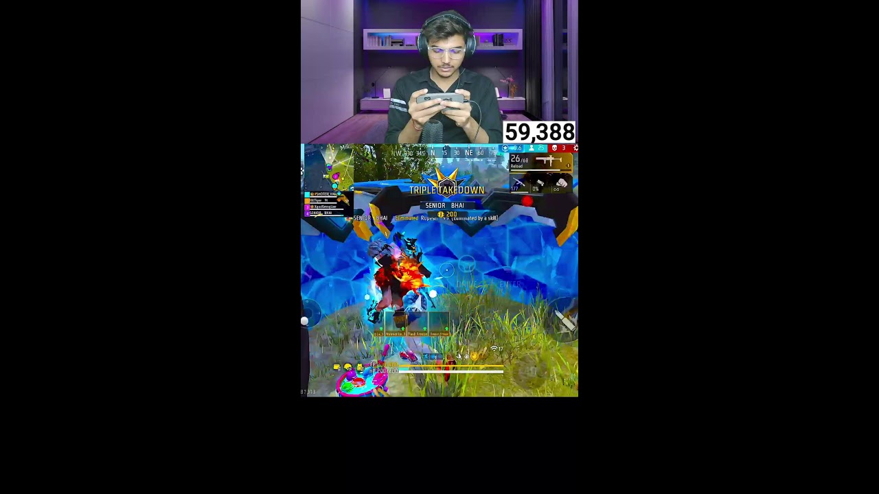 🔴 LIVE | Top 1 Grandmaster Push 🔥 | Free Fire Shorts Live #shorts  #shortslive &nbsp;#freefire
