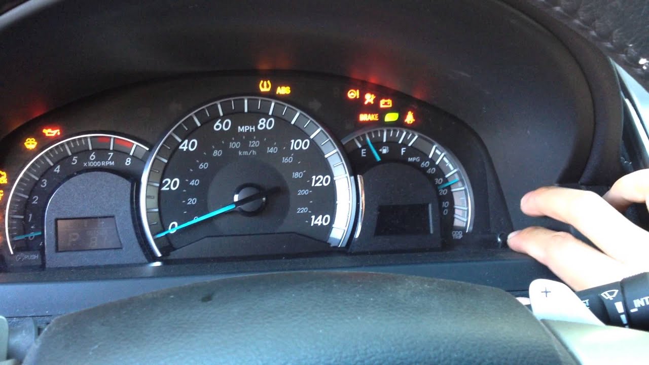 Reset Oil Maintenance Light - 2012 to 2013 Toyota Camry