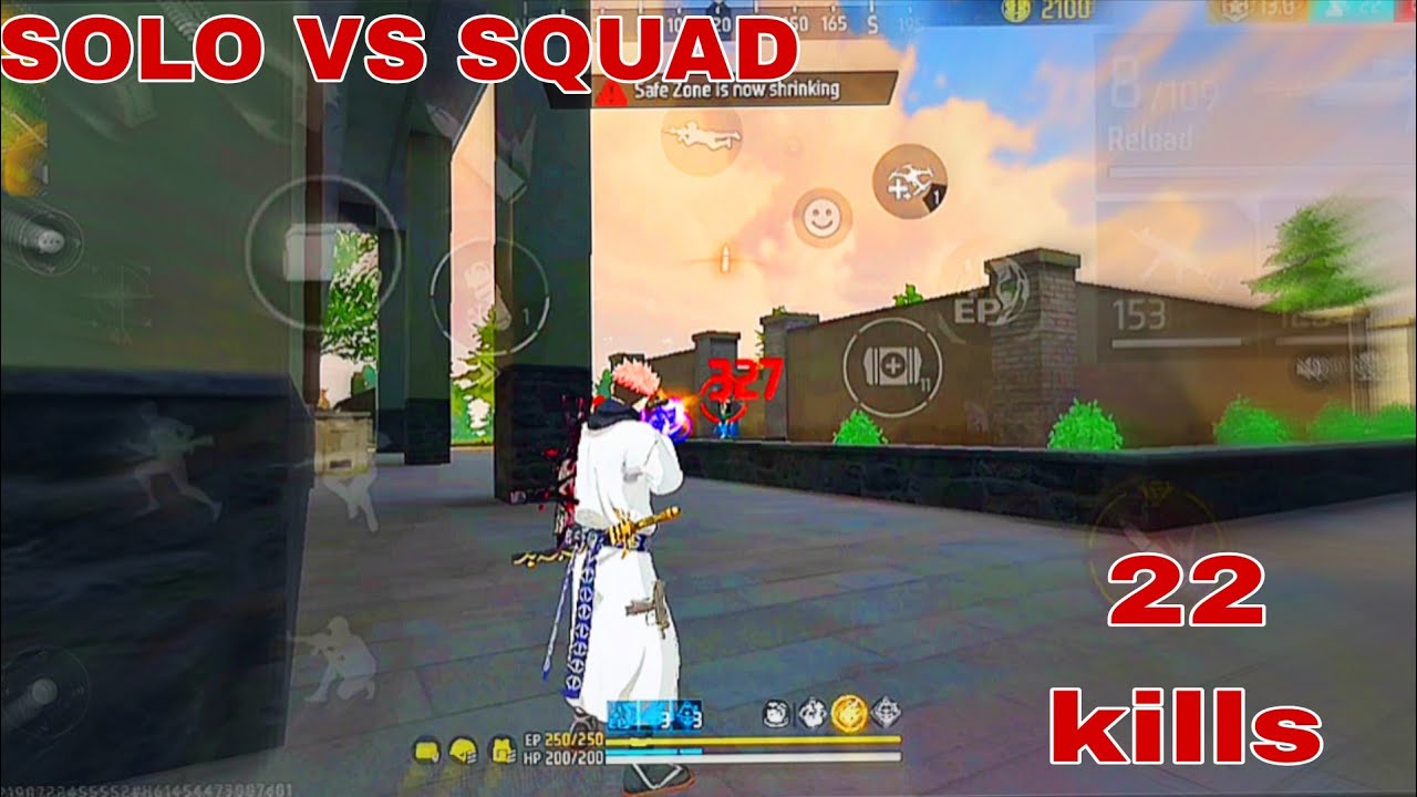 SOLO VS SQUAD 22 KILLS FULL GAMEPLAY 🎮 | #freefire #foryou @Balortv7 #iphonefreefire 