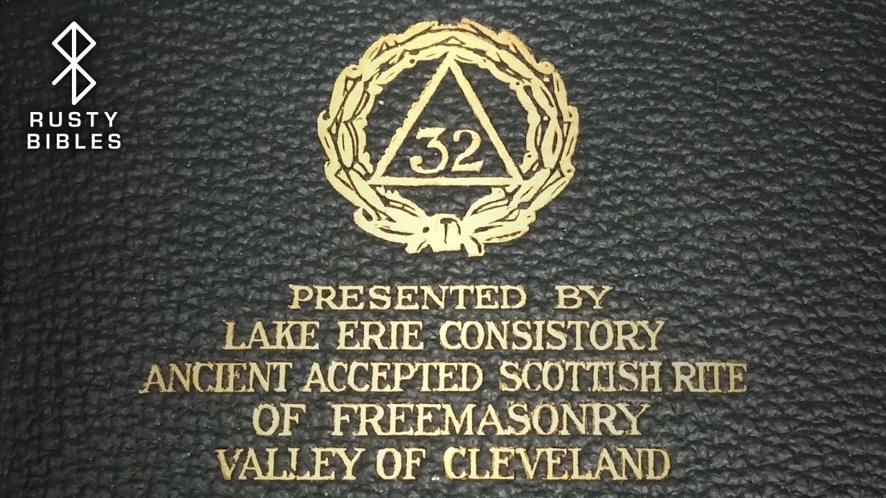 A Scottish Rite Bible?! That's A Strange Choice For Cover Art... International KJV Text Bible Review