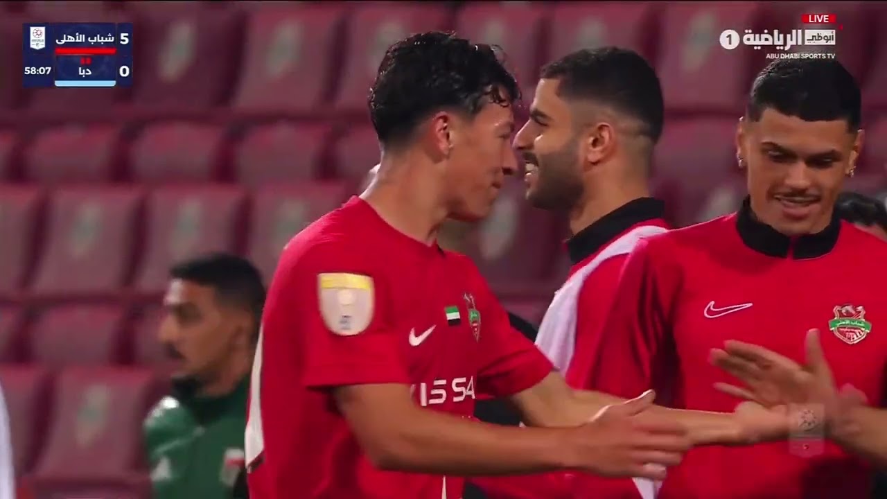 شباب الأهلي 7 🆚 دبا 0  #دوري_أدنوك_للمحترفين
