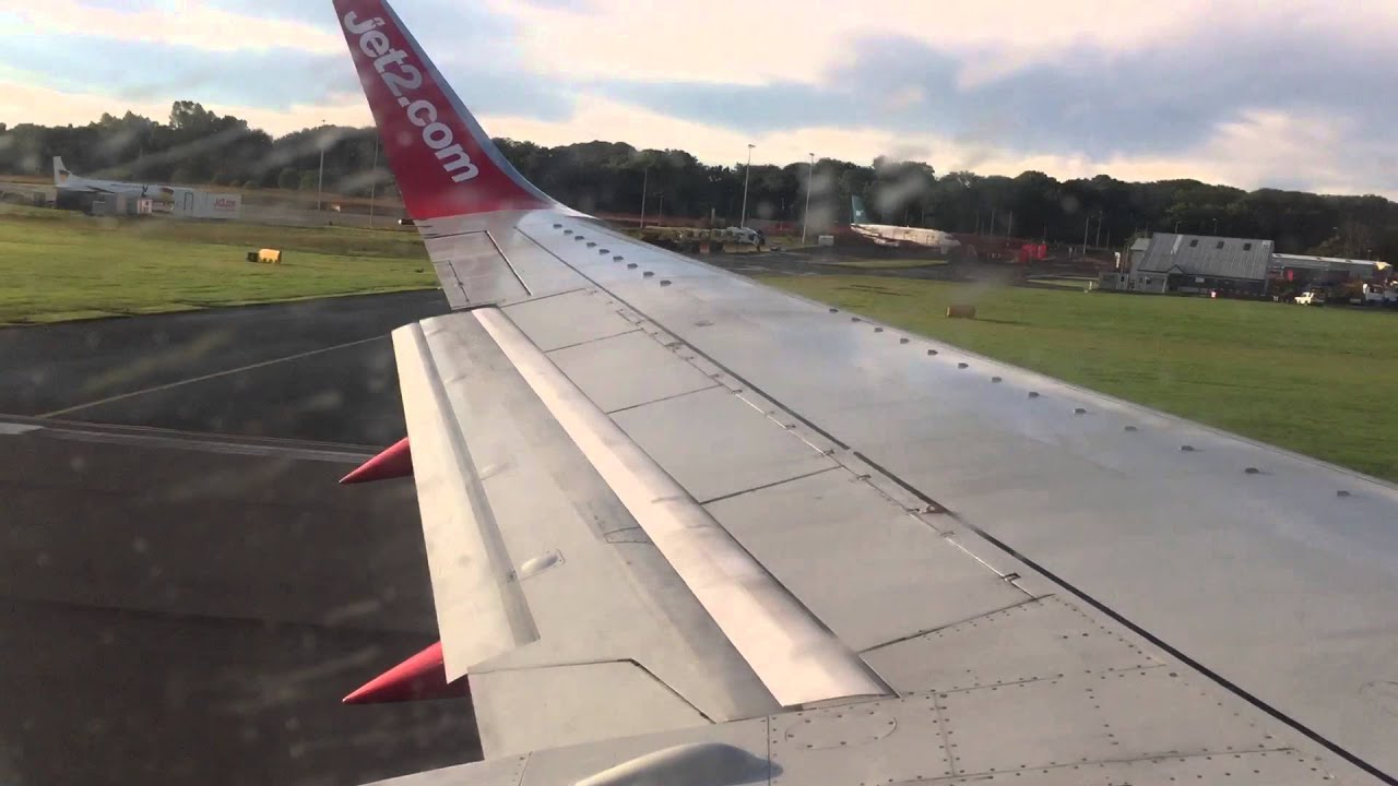 Jet2.com B737 Departure from Newcastle International Airport