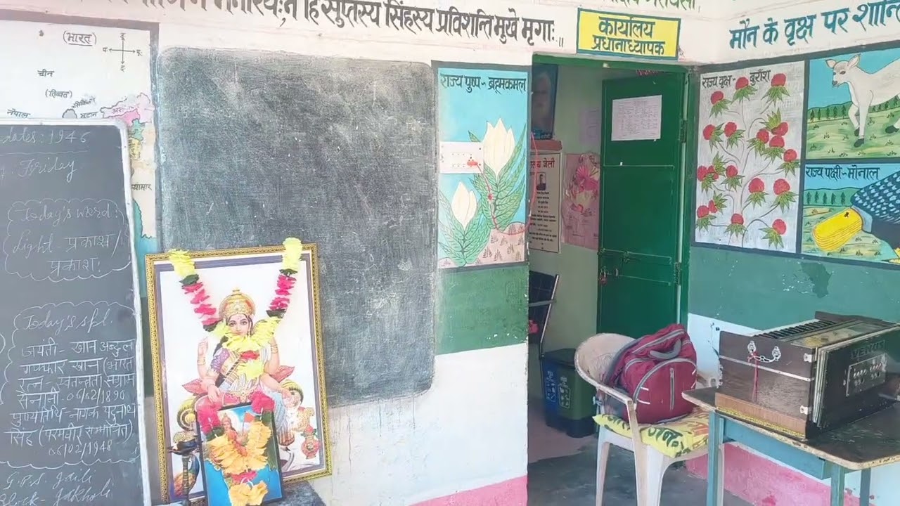 आज का विचार व दैनिक श्यामपट्ट कार्य 