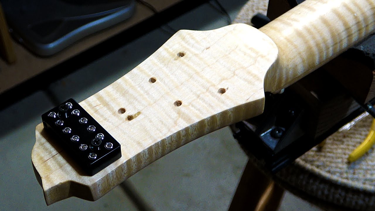 Combining A Headless Electric Guitar With A Traditional Electric Guitar Part 13 Neck Fitting