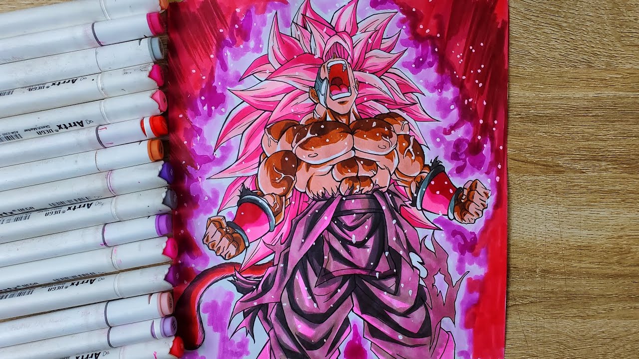 Drawing Goku black crimson masked Super Saiyan 3 Rage🔥[ Dragonball ]