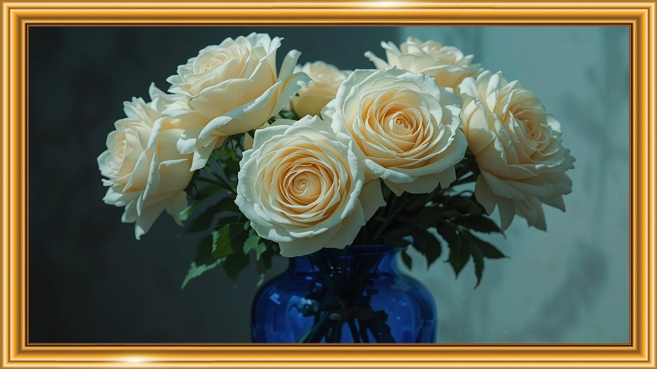Cold Luxury in White & Blue 🤍💠 | Timeless Still Life | Framed TV Gallery